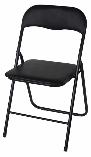 Scaun pliant de birou negru