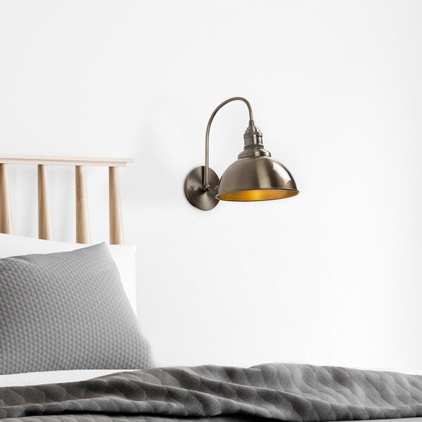 Aplică de perete alămie ø 21 cm Varzan – Opviq lights