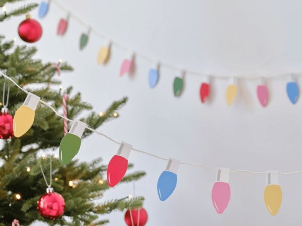 Ghirlanda de Craciun FESTIVE LIGHTS 5 m, colorata