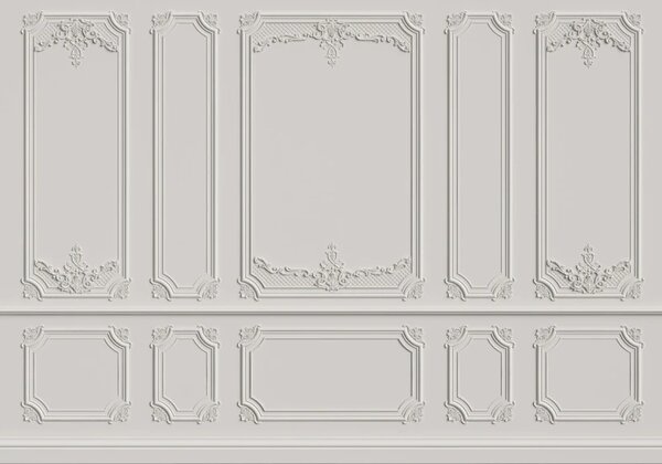 Fototapet Design elegant al panoului decorativ alb, Fototapet textură, Fototapet populare, u72611 - Tapeko.ro