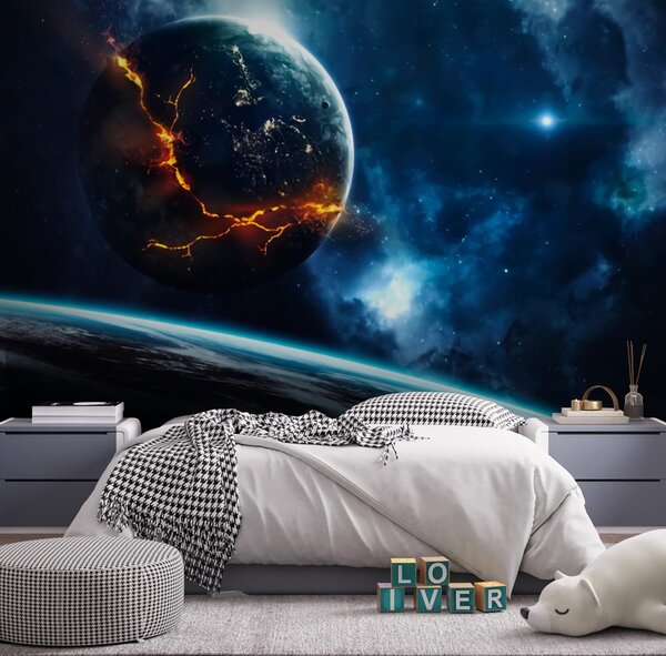 Fototapet Planeta cu o fisură în pământ, Fototapet designer, Fototapet populare, u72641 - Tapeko.ro