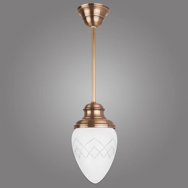 Lustră pe tijă RINAMA 1xE27/60W/230V alamă Kemar RI/1/M