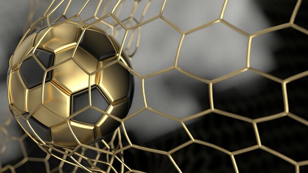 Fototapet Minge de fotbal într-o plasă, Fototapet designer, Fototapet populare, u73010 - Tapeko.ro