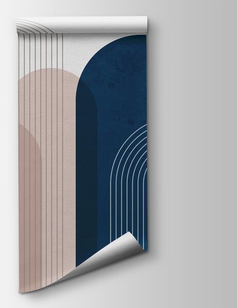 Fototapet Artă albastră și roz, Fototapet designer, Fototapet populare, u73098 - Tapeko.ro