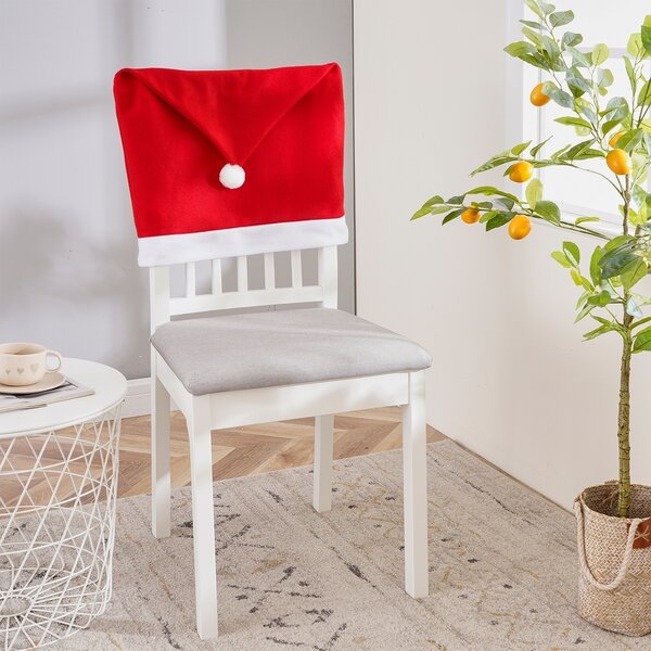 Husă scaun, de Crăciun, 4HomeSanta, 49 x 60 cm, set 2 buc