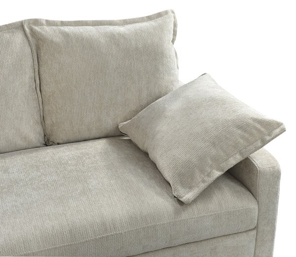 Coltar extensibil, Lounivo, Bej, 215x215x84 cm