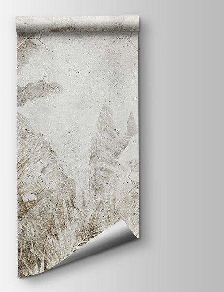 Fototapet Frunze decolorate pe un fundal texturat, Fototapet 3D, Fototapet populare, u73886 - Tapeko.ro