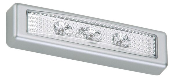 Corp de iluminat LED tactil de orientare LERO LED/0,18W/3xAAA argintiu Briloner 2689-034