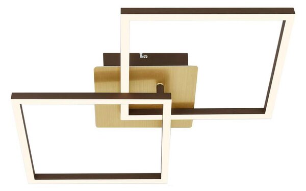 Plafonieră LED dimabilă FRAME 2xLED/11W/230V auriu Briloner 3210-017