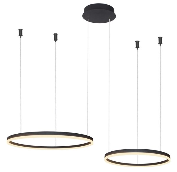 Azzardo AZ4978 - Lustră LED dimabilă pe cablu HALO LED/90W/230V negru + + telecomandă