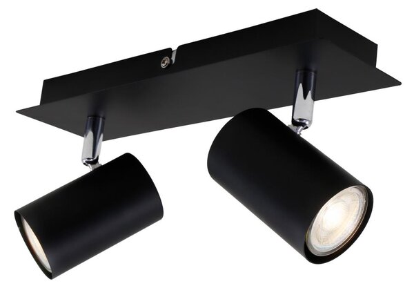 Spot SPOT 2xGU10/40W/230V negru Briloner 2857-025