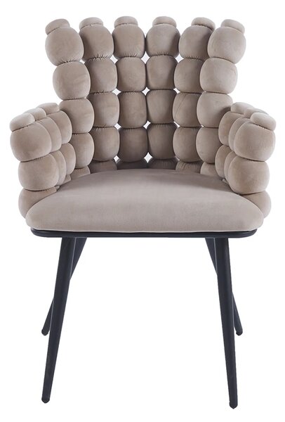 Scaun Living Tapitat KJC374, Bej