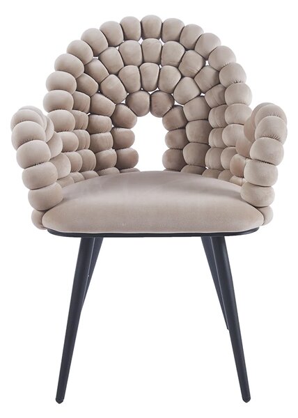 Scaun Living Tapitat KJC376, Bej