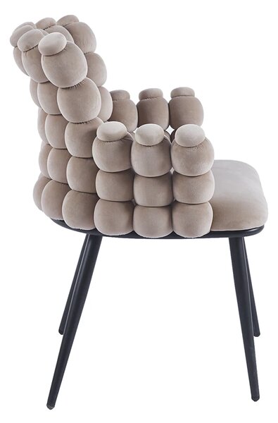 Scaun Living Tapitat KJC374, Bej
