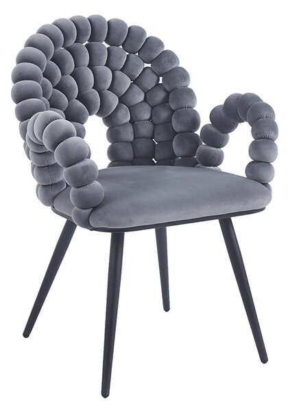 Scaun Living Tapitat KJC376 Gri
