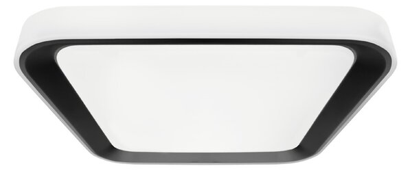 Plafonier LED QUADRO 66W 230V 3000-6000K alb-negru cu telecomandă