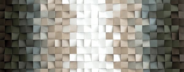 Fototapet Perete din pătrate, Fototapet geometric 3D, Fototapet populare, u75833 - Tapeko.ro