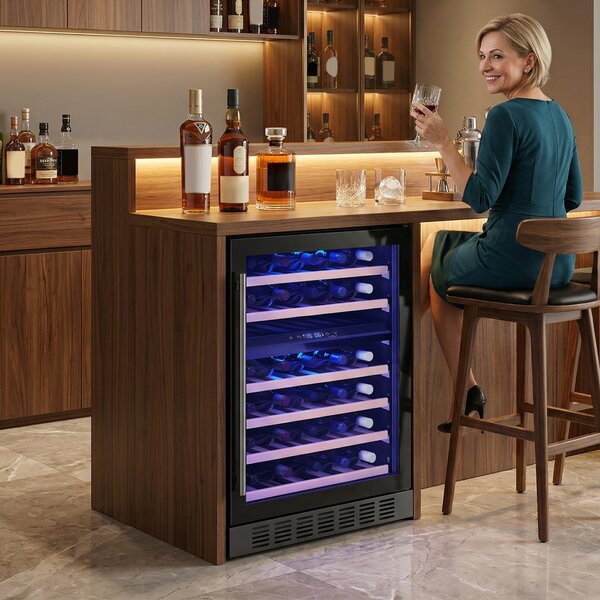 HOMCOM frigider compact adâncime mică 40 vitrină | Aosom Romania