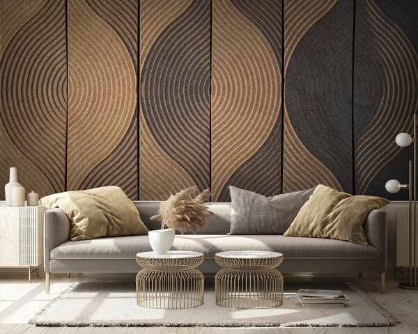 Tapet Valuri în stil oriental, Fototapet Geometrie, u75837 : Uwalls.ro
