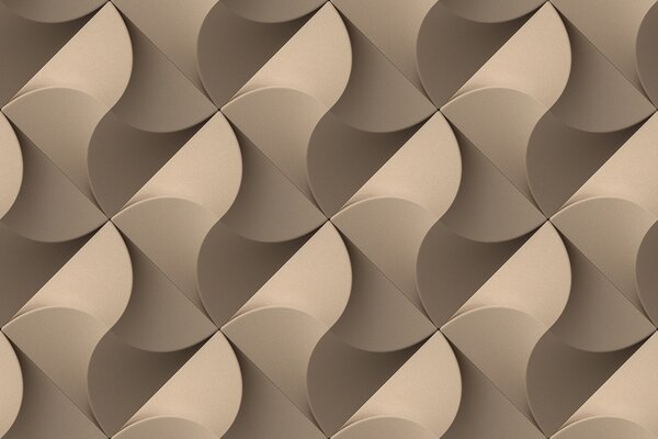 Fototapet Perete cu un model de cercuri și pătrate, Fototapet geometric 3D, Fototapet populare, u75836 - Tapeko.ro