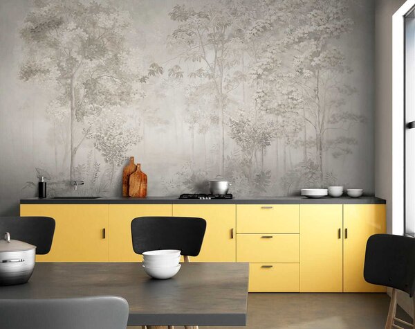 Tapet Pădure fermecătoare, Fototapet în stil oriental, u78448 : Uwalls.ro