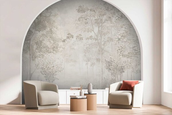 Tapet Pădure fermecătoare, Fototapet în stil oriental, u78448 : Uwalls.ro