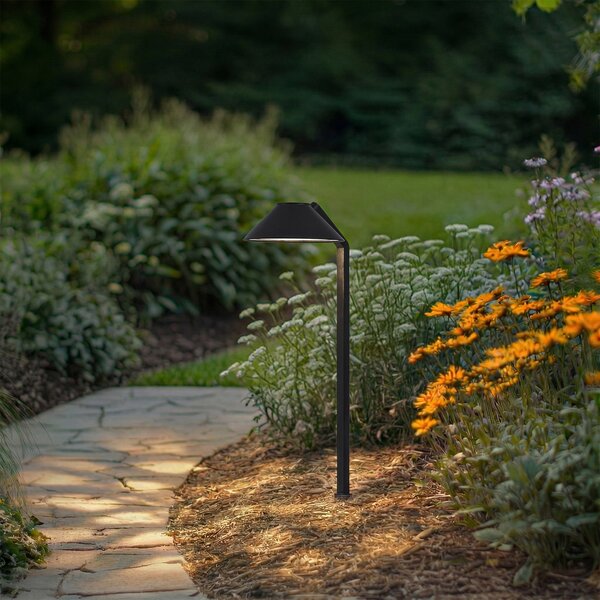 Lindby Capelo, lampă LED cu țăruș, negru, metal, 77 cm, Negru, Aluminiu, Modern