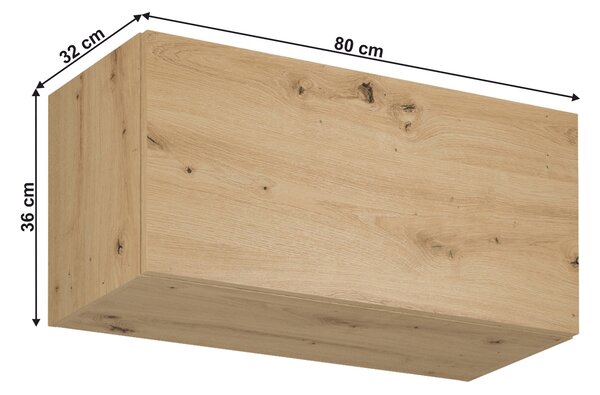 Dulap superior de bucătărie G80K Langari (stejar artisan). 1016844
