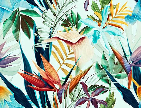 Fototapet Model floral colorat, Fototapet natură, Fototapet populare, u79677 - Tapeko.ro