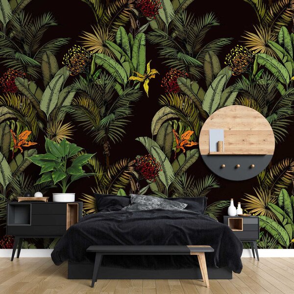 Fototapet Model de plante tropicale, Fototapet frunze, Fototapet populare, u79699 - Tapeko.ro
