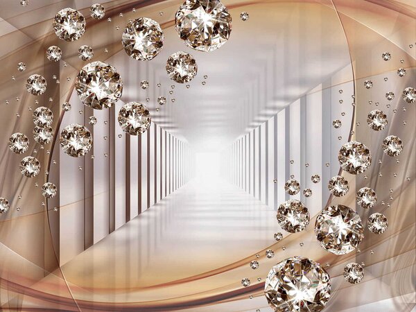 Fototapet Diamant într-un tunel, Fototapet spațiu extins, Fototapet populare, u79958 - Tapeko.ro