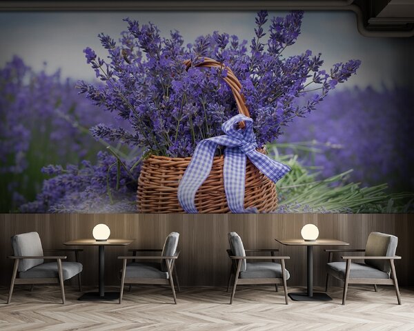 Fototapet Coș de flori mov, Fototapet flori, Fototapet populare, u92974 - Tapeko.ro