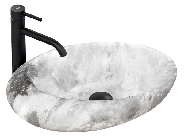 Lavoar pentru blat Rea Roxy C Stone L.GREY