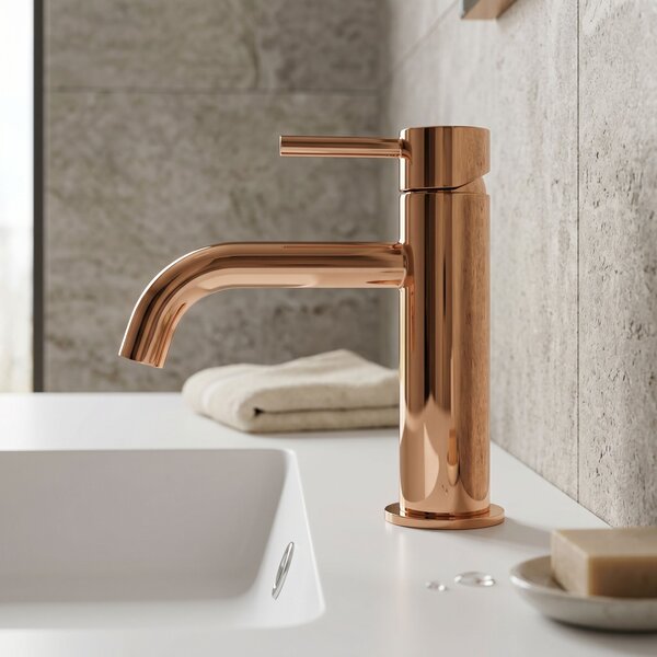 Baterie pentru lavoar Rea Lungo Copper Low