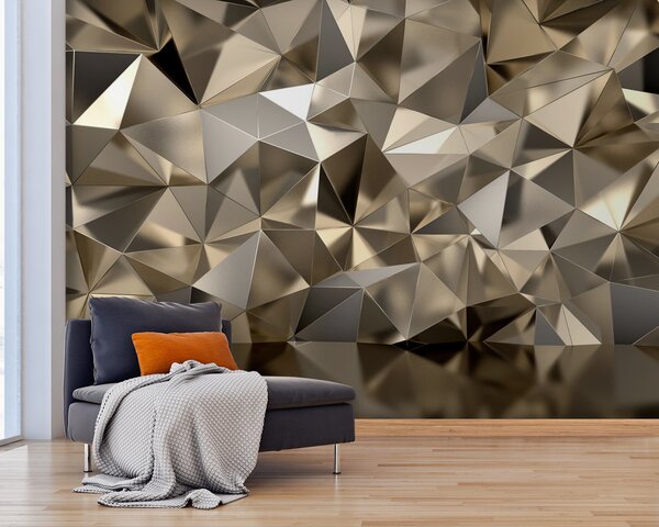 Fototapet Model geometric texturat în tonuri neutre, Fototapet 3D, Fototapet populare, u93417 - Tapeko.ro
