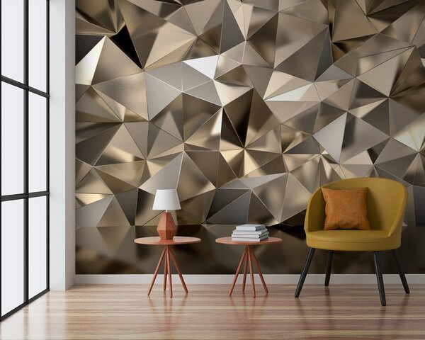 Fototapet Model geometric texturat în tonuri neutre, Fototapet 3D, Fototapet populare, u93417 - Tapeko.ro