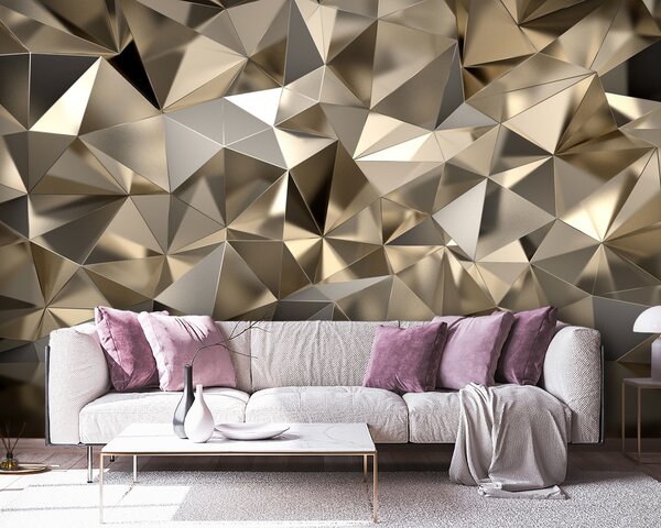 Fototapet Model geometric texturat în tonuri neutre, Fototapet 3D, Fototapet populare, u93417 - Tapeko.ro