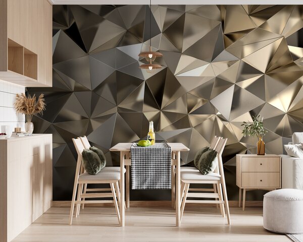 Fototapet Model geometric texturat în tonuri neutre, Fototapet 3D, Fototapet populare, u93417 - Tapeko.ro