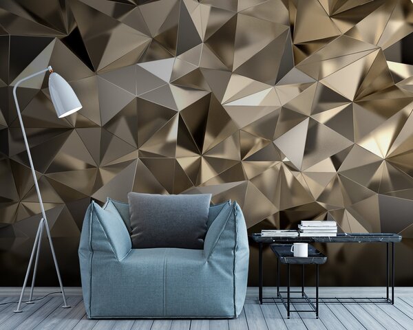 Fototapet Model geometric texturat în tonuri neutre, Fototapet 3D, Fototapet populare, u93417 - Tapeko.ro
