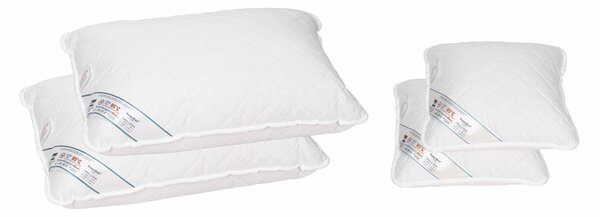 Set 2 perne 50x70 cm si 2 perne 40x40 cm HypoallergenicMed Somnart, microfibra matlasata