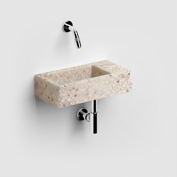 Clou Flush lavoar 36x18 cm dreptunghiular clasică-de blat maro/bej mat CL/03.81031