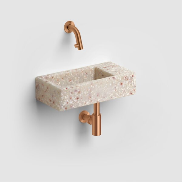 Clou Flush lavoar 36x18 cm dreptunghiular clasică-de blat maro/bej mat CL/03.81031