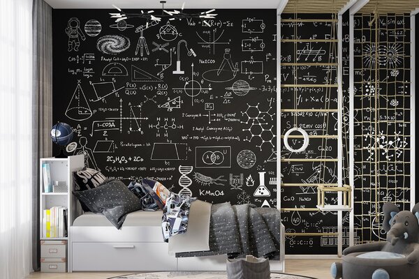 Fototapet Tablă cu simboluri și formule matematice, Fototapet designer, Fototapet populare, u93593 - Tapeko.ro