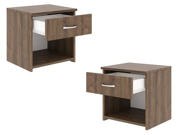 Set haaus Remi, 1 Sertar, Stejar Bronz, 40 x 35 x 40 cm