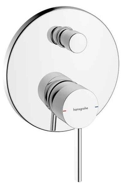 Baterie cadă-duș Hansgrohe Zesis S, montaj încastrat, crom