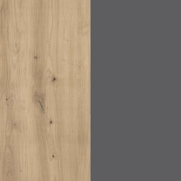 Set haaus Pedro, 1 Sertar, Stejar Artisan/Antracit, 53 x 35 x 33 cm
