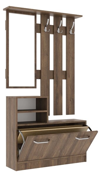 Cuier haaus Lyon, Stejar Bronz, L 85 x l 24 x H 180 cm