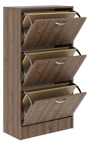 Pantofar haaus Rin, 3 Usi, Stejar Bronz, 63 x 30 x 120 cm