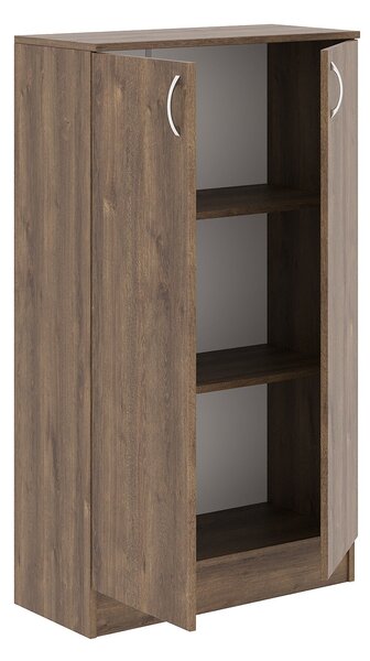 Biblioteca haaus Flint, 2 Usi, Stejar Bronz, 70 x 32 x 122 cm
