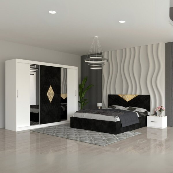 Dormitor Imperial Negru 160x200